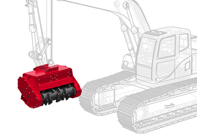Excavator Mulching Head 15-45 Ton